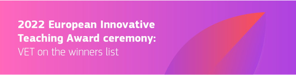 2022 European Innovative Teaching Award ceremony: VET on the winners list